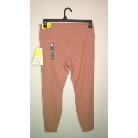 All in motion Everyday Soft High Rise 7/8 Length Ribbed Leggings Light Brown L - Picture 6 of 9